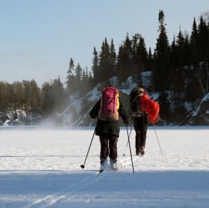 dress for the weather, as travel on frozen lakes can become extremely cold