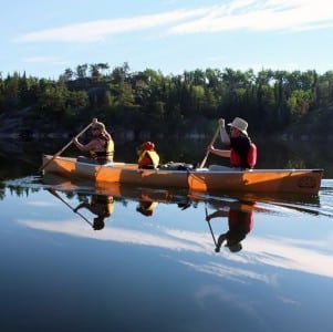 Mantario Wilderness Cabin is accessible by canoe