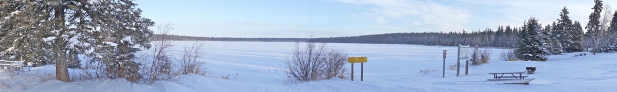 The view at Moon Lake campsite